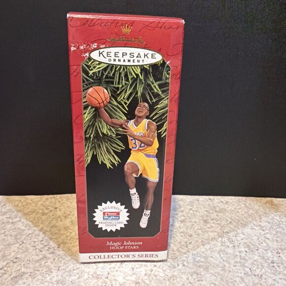 Hallmark Other - 1997 Hallmark Keepsake Christmas Ornament Magic Johnson W CARD Lakers